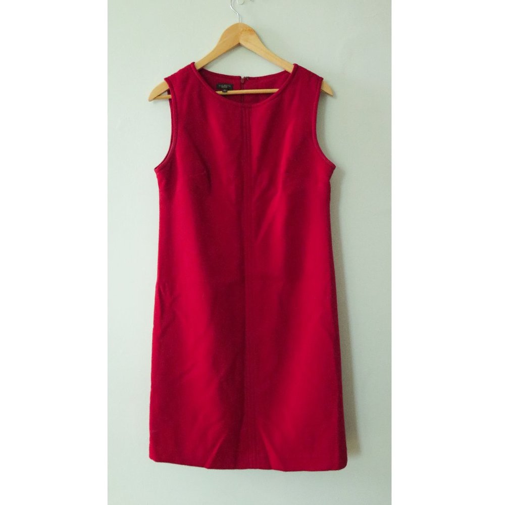 Red Talbots Established 1947 Sheath Midi Dress